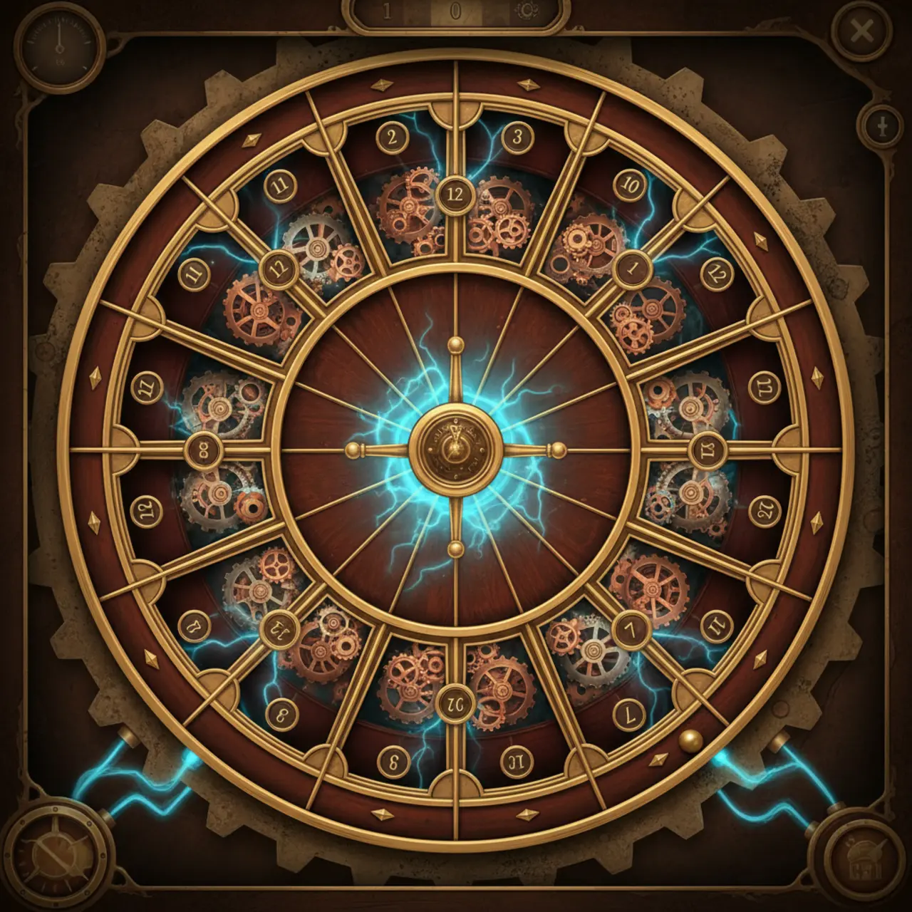 Steampunk aether roulette wheel